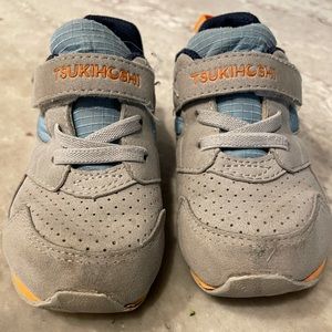 Tsukihoshi toddler running shoes - size 8 - gray